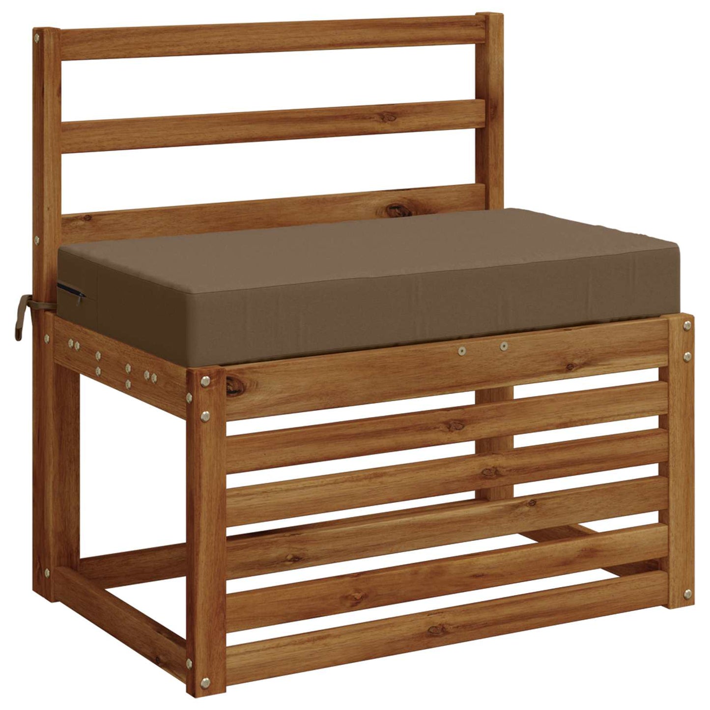 Seat Cushion SOEST 100% Polyester Taupe 70 x 40 x 10 cm