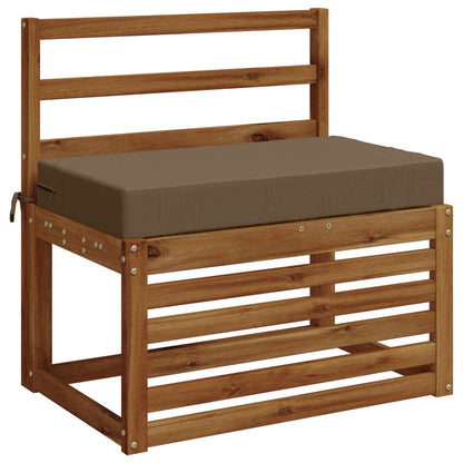 Seat Cushion SOEST 100% Polyester Taupe 70 x 40 x 10 cm