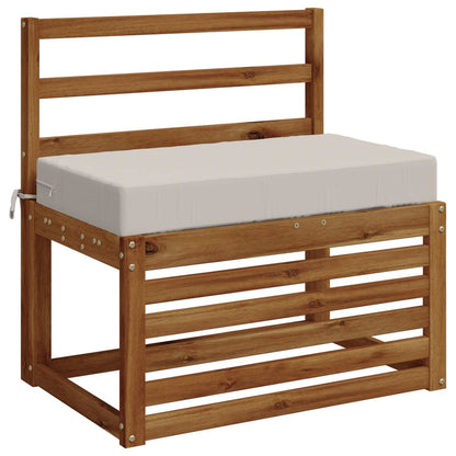 Seat Cushion SOEST 100% Polyester White 70 x 40 x 10 cm