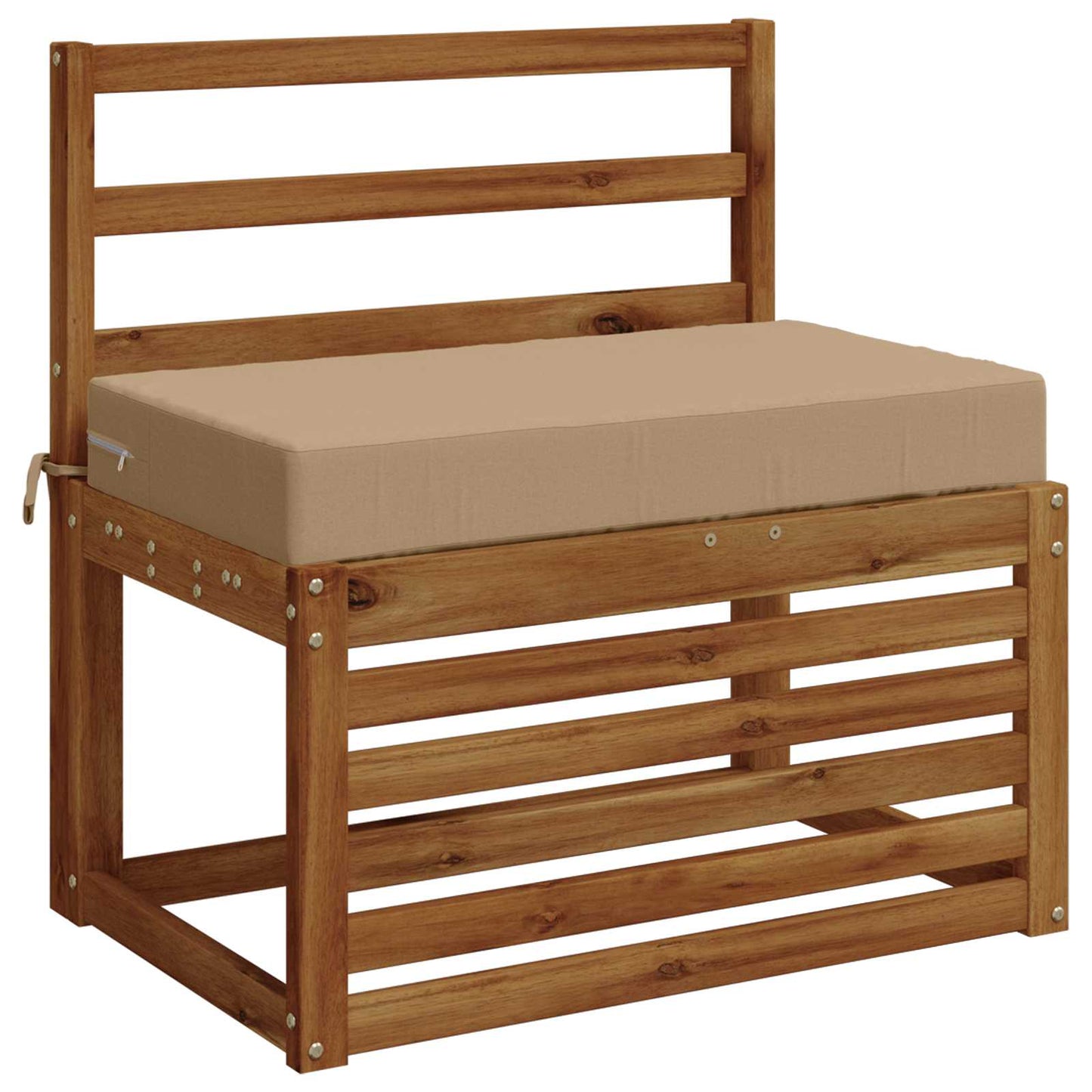 Seat Cushion SOEST 100% Polyester Sand 70 x 40 x 10 cm