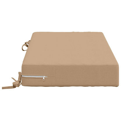 Seat Cushion SOEST 100% Polyester Sand 70 x 40 x 10 cm