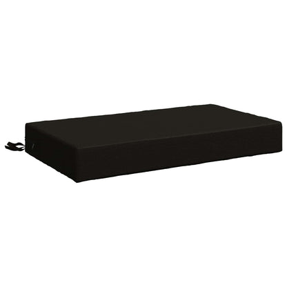 Seat Cushion SOEST 100% Polyester Black 70 x 40 x 10 cm
