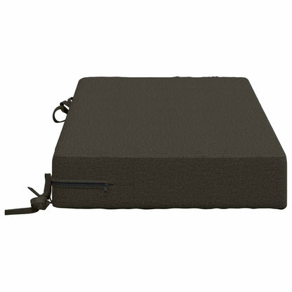 Seat Cushion SOEST 100% Polyester Anthracite 70 x 40 x 10 cm