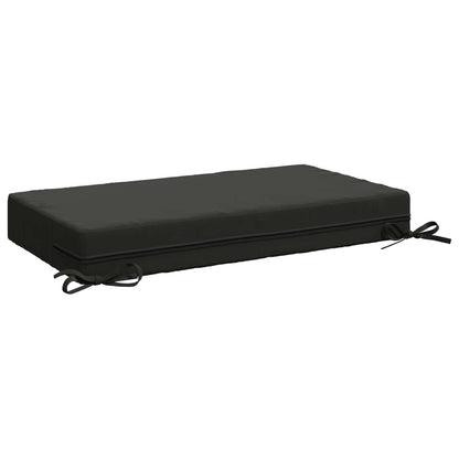Seat Cushion SOEST 100% Polyester Anthracite 70 x 40 x 10 cm