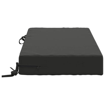 Seat Cushion SOEST 100% Polyester Anthracite 70 x 40 x 10 cm
