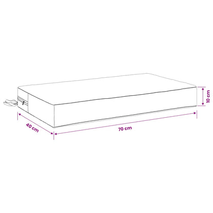 Seat Cushion SOEST 100% Polyester Anthracite 70 x 40 x 10 cm