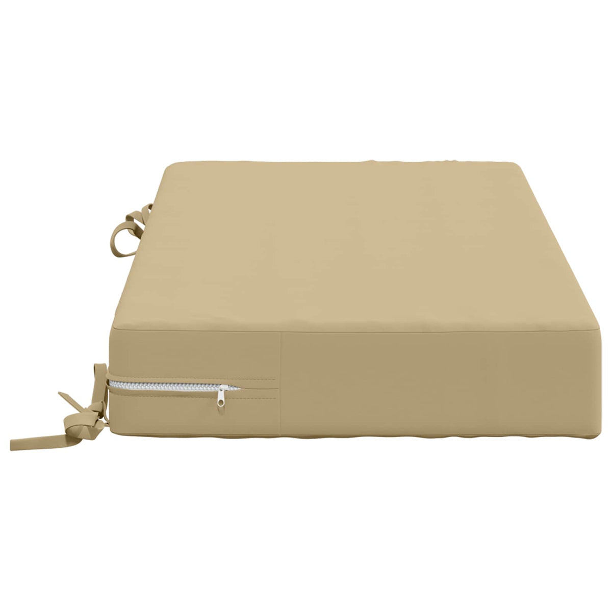 Seat Cushion SOEST 100% Polyester Beige 70 x 40 x 10 cm