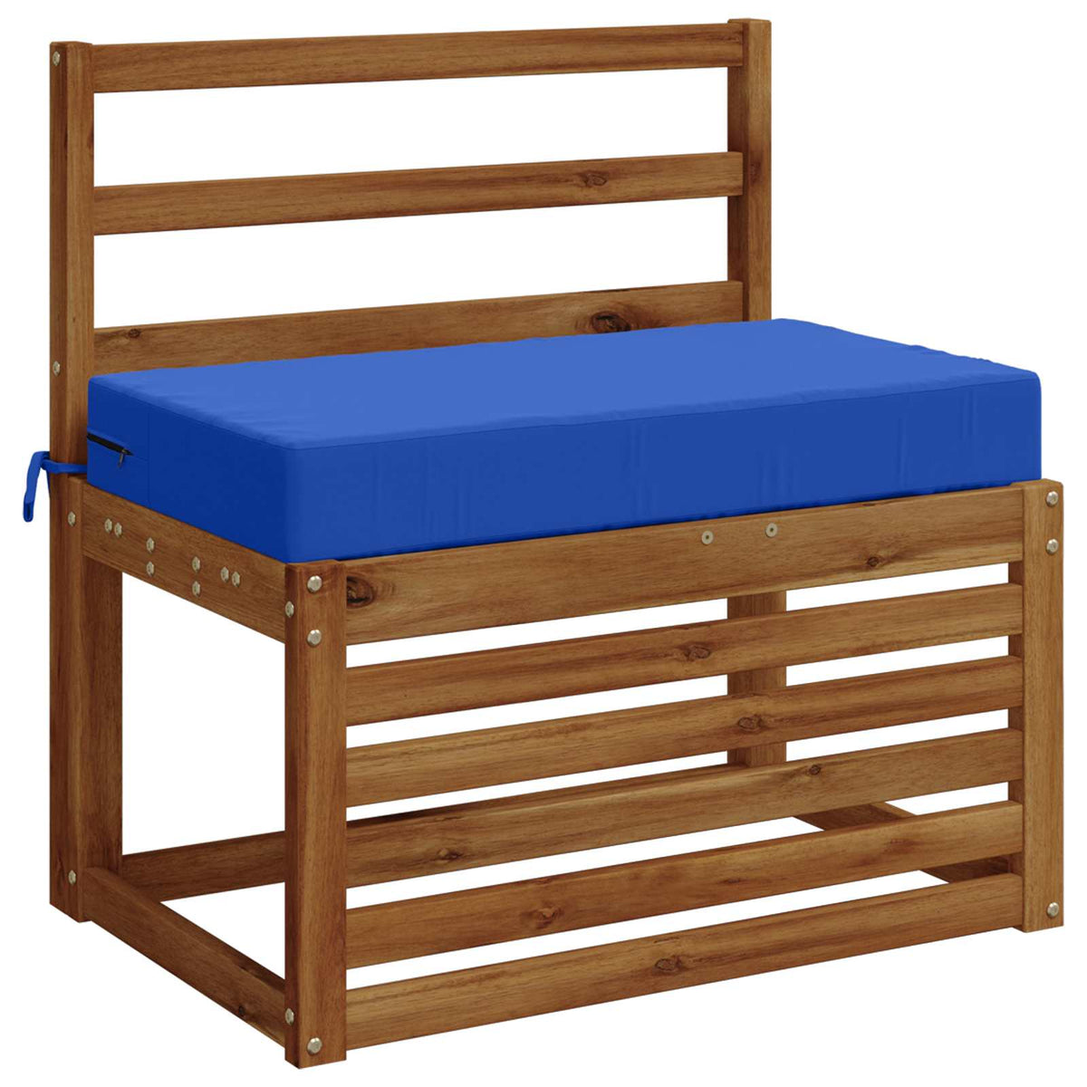 Seat Cushion SOEST 100% Polyester Royal Blue 70 x 40 x 10 cm