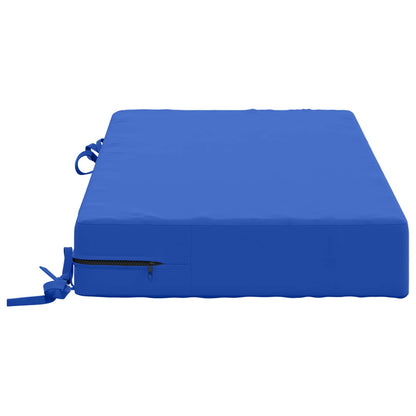 Seat Cushion SOEST 100% Polyester Royal Blue 70 x 40 x 10 cm