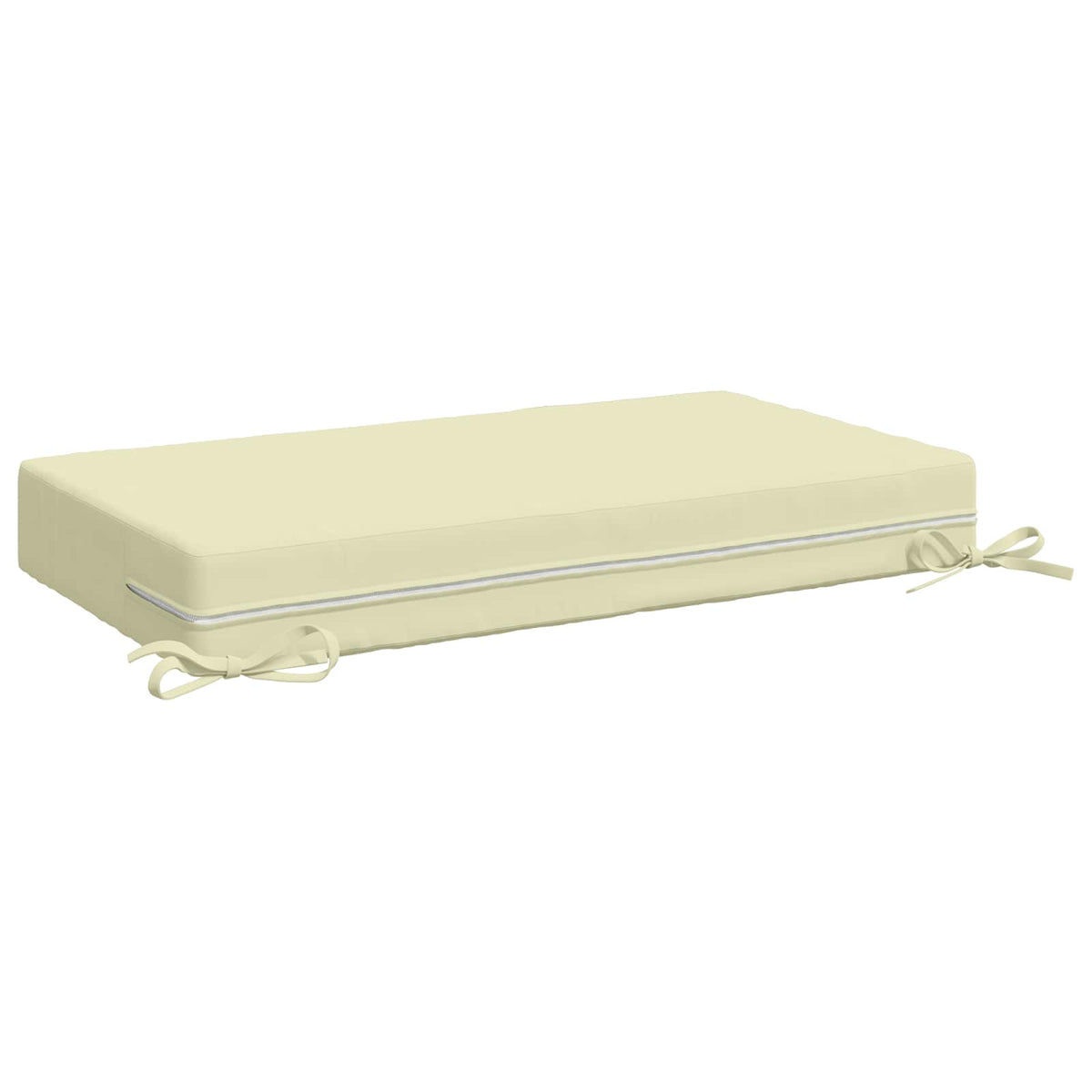 Seat Cushion SOEST 100% Polyester Cream 70 x 40 x 10 cm