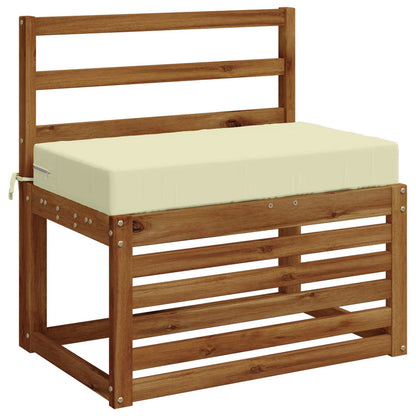 Seat Cushion SOEST 100% Polyester Cream 70 x 40 x 10 cm