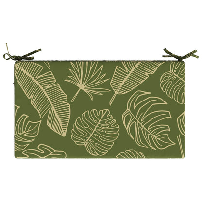 Seat Cushion SOEST 100% Polyester Leaf Design 70 x 40 x 10 cm
