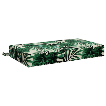 Seat Cushion SOEST 100% Polyester Leaf Pattern 70 x 40 x 10 cm