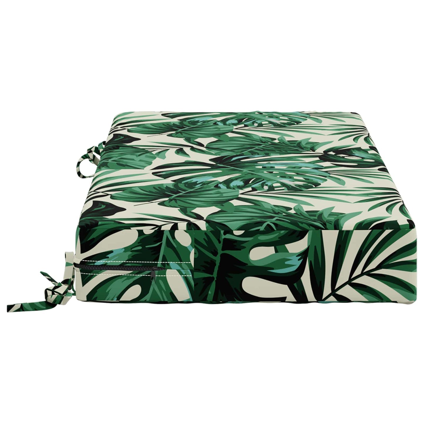 Seat Cushion SOEST 100% Polyester Leaf Pattern 70 x 40 x 10 cm