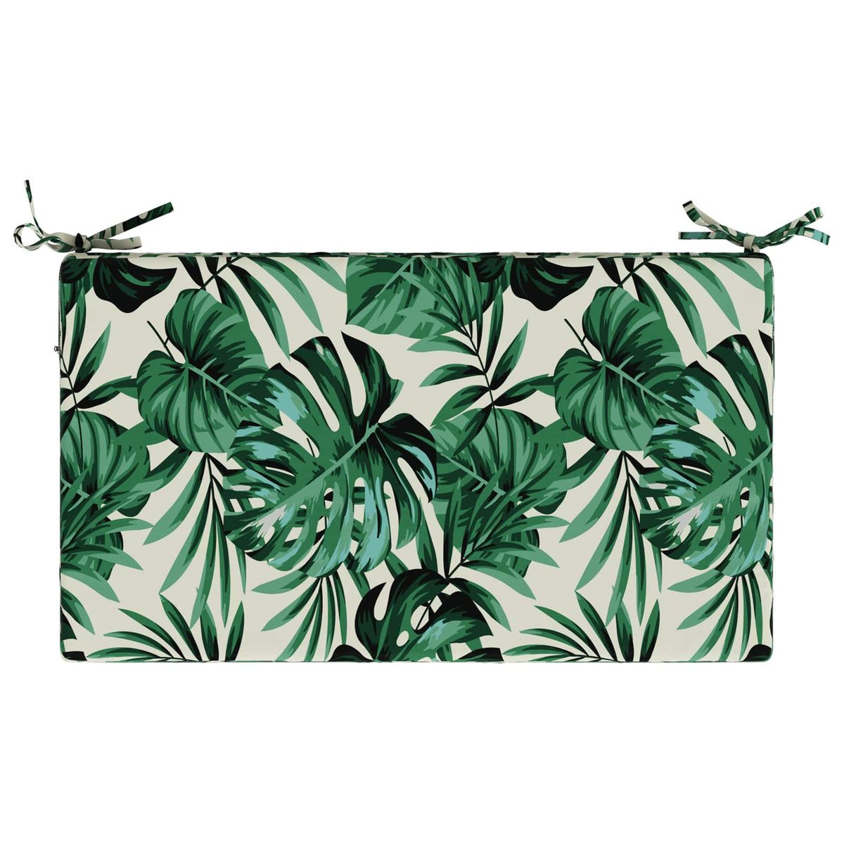 Seat Cushion SOEST 100% Polyester Leaf Pattern 70 x 40 x 10 cm