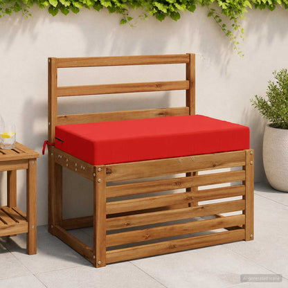 Seat Cushion SOEST 100% Polyester Red 70 x 40 x 10 cm