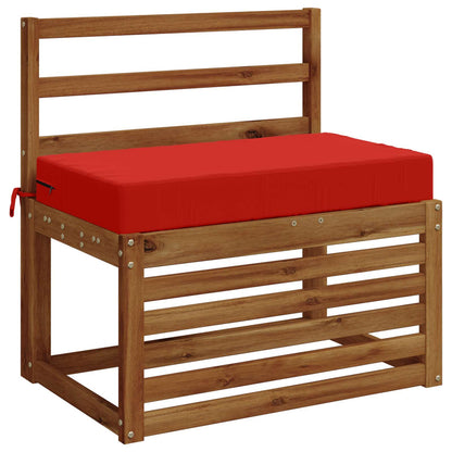 Seat Cushion SOEST 100% Polyester Red 70 x 40 x 10 cm