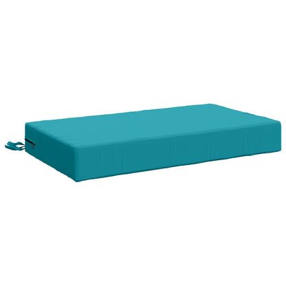 Seat Cushion SOEST 100% Polyester Turquoise 70 x 40 x 10 cm