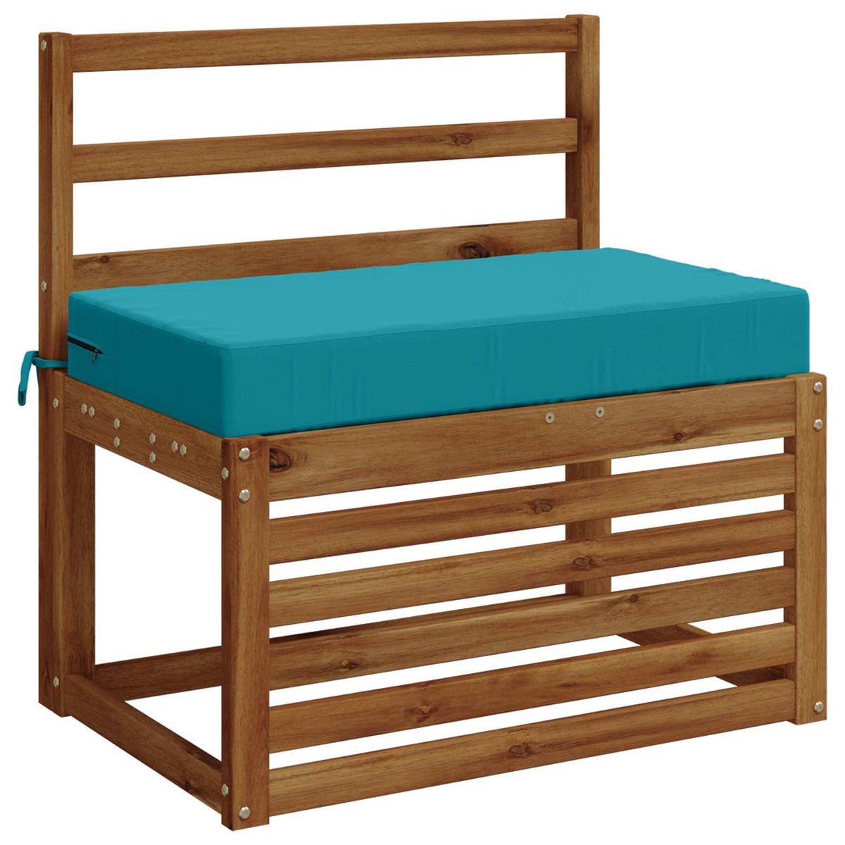 Seat Cushion SOEST 100% Polyester Turquoise 70 x 40 x 10 cm