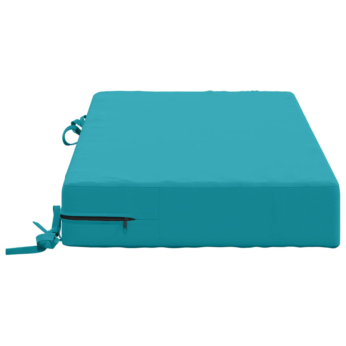Seat Cushion SOEST 100% Polyester Turquoise 70 x 40 x 10 cm