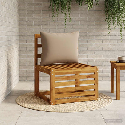 1-Piece Back Cushion PUTTEN 100% Polyester Taupe