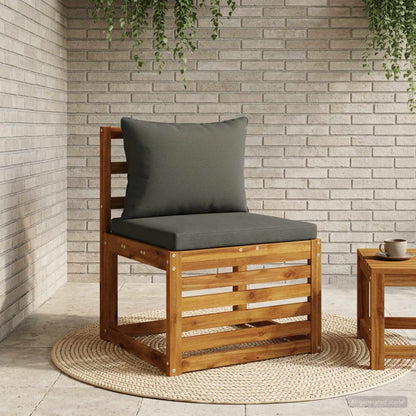 1-Piece Back Cushion PUTTEN 100% Polyester Anthracite