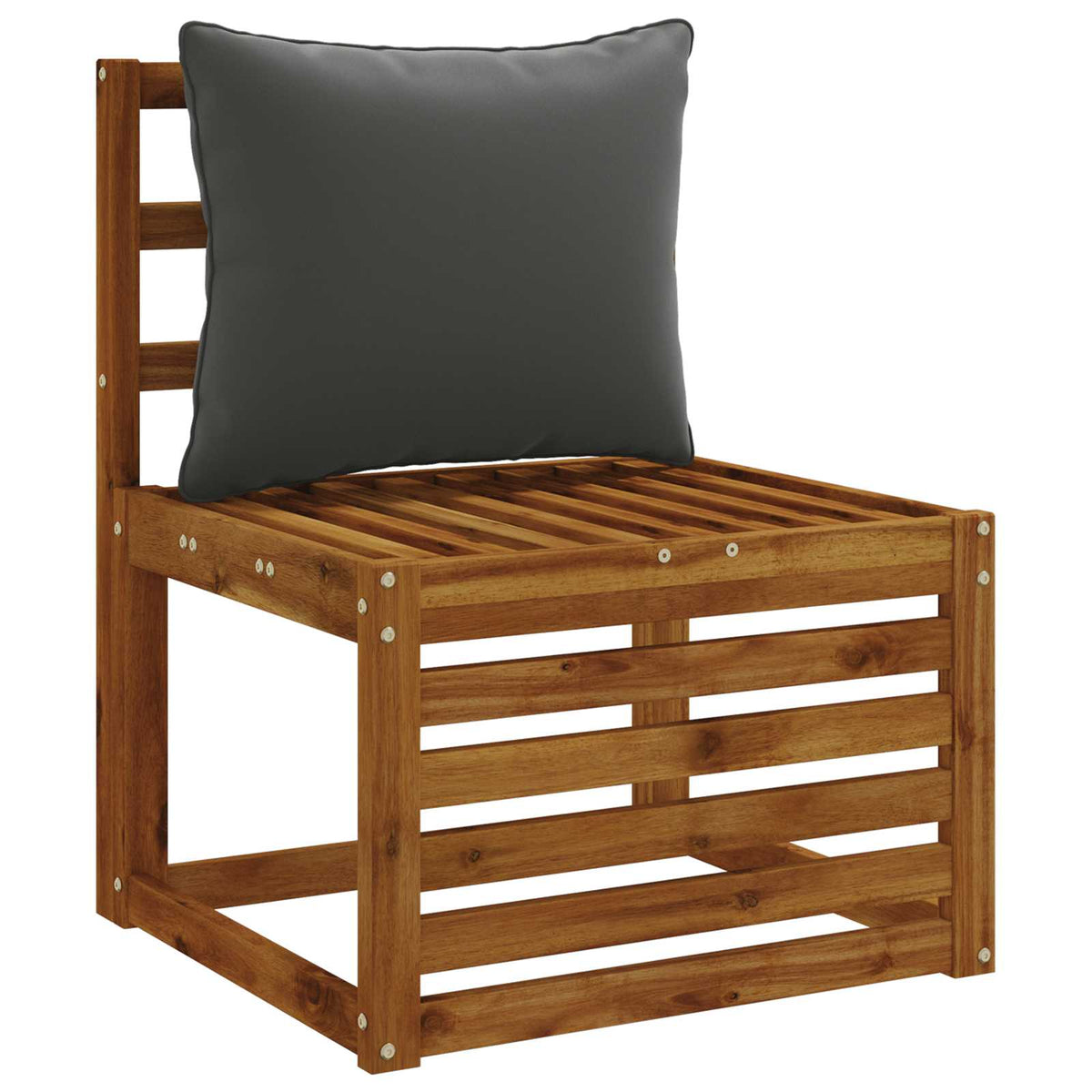 1-Piece Back Cushion PUTTEN 100% Polyester Anthracite