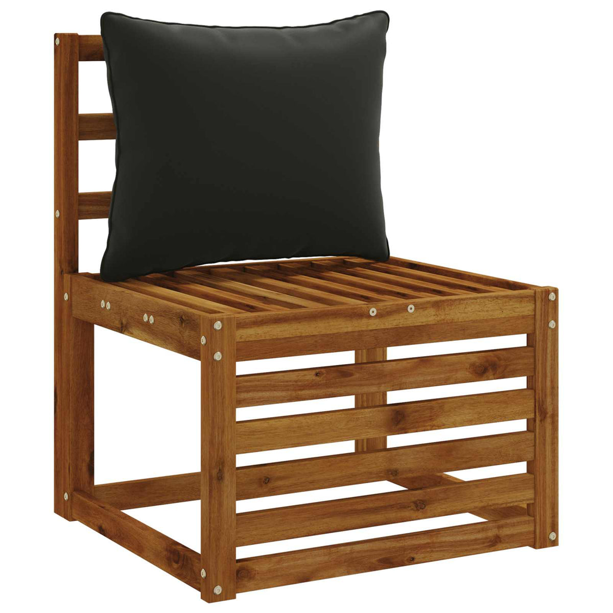 1-Piece Back Cushion PUTTEN 100% Polyester Black
