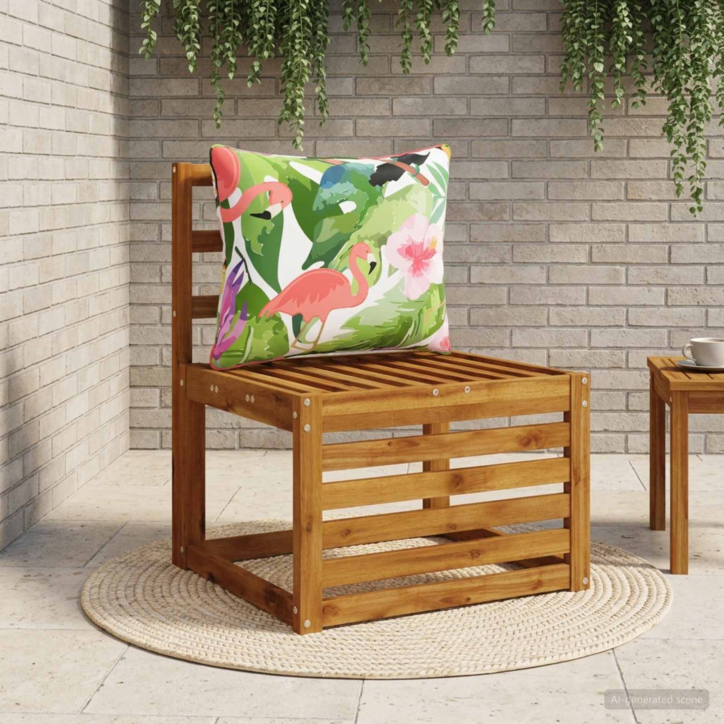 1-Piece Back Cushion PUTTEN 100% Polyester Multicolour