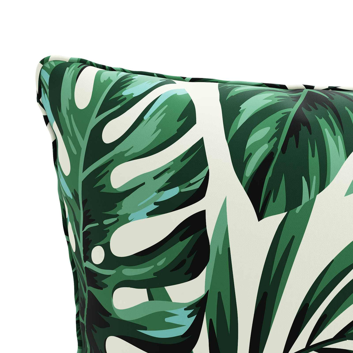 1-Piece Back Cushion PUTTEN 100% Polyester Leaf Pattern