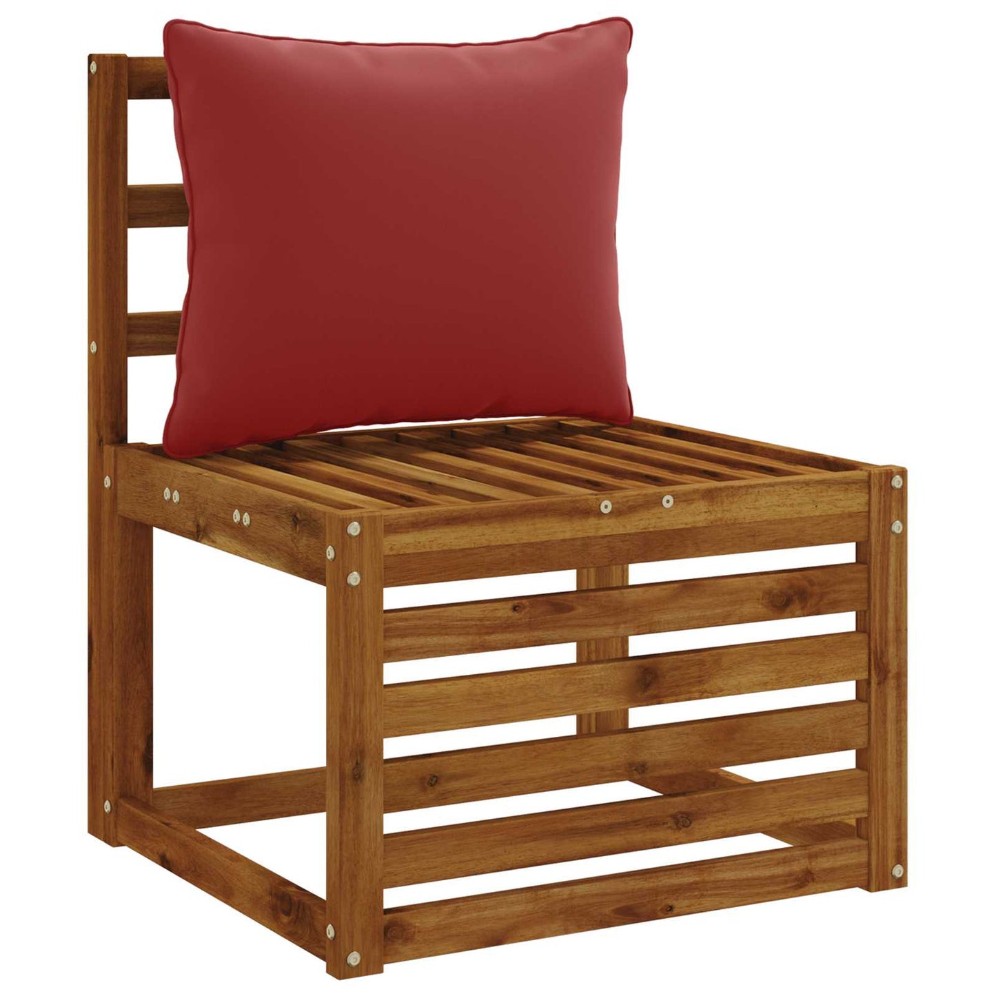 1-Piece Back Cushion PUTTEN 100% Polyester Wine Red