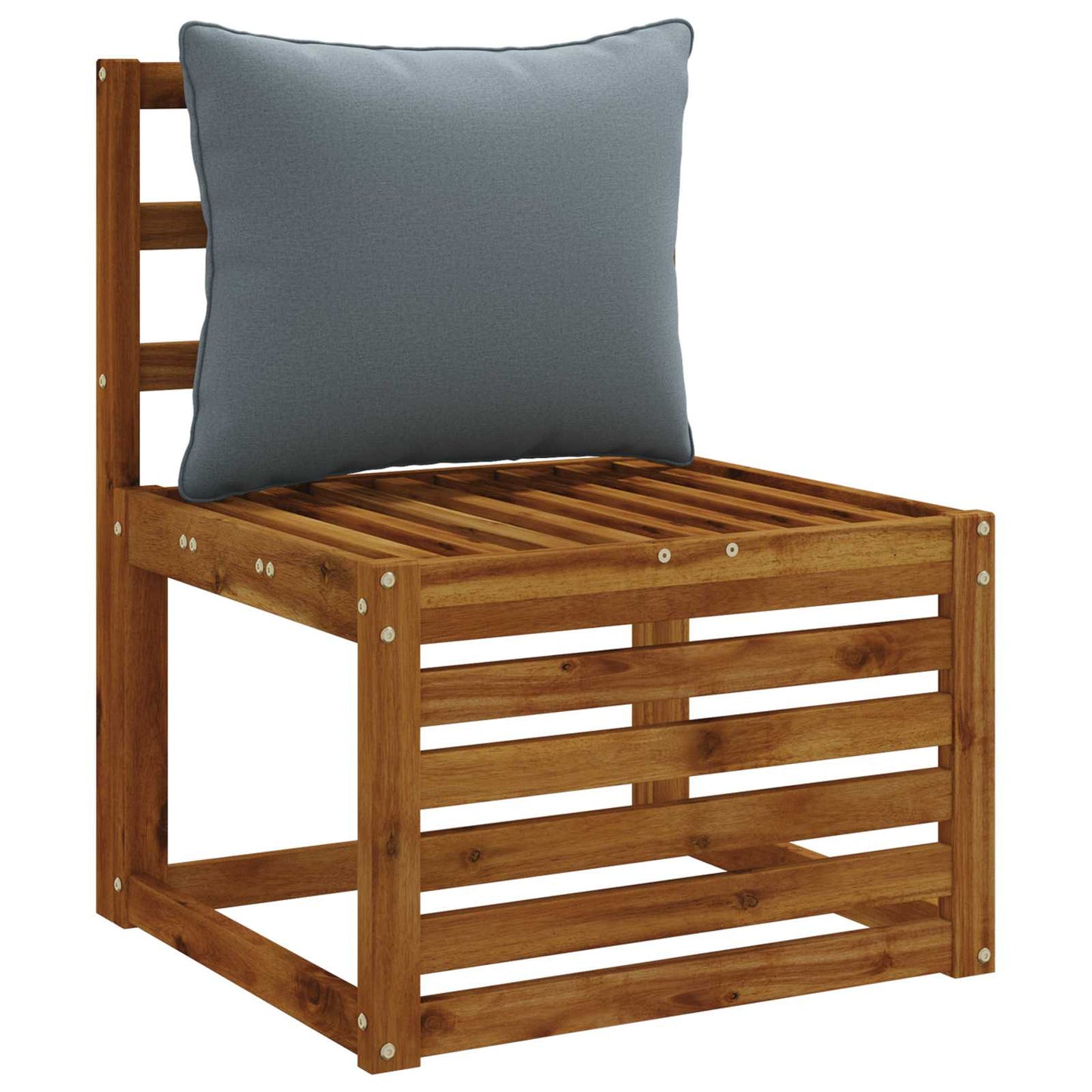 1-Piece Back Cushion PUTTEN 100% Polyester Blue 60 x 40 x 15 cm