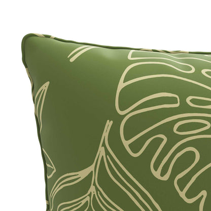 1-Piece Back Cushion PUTTEN 100% Polyester Leaf Design
