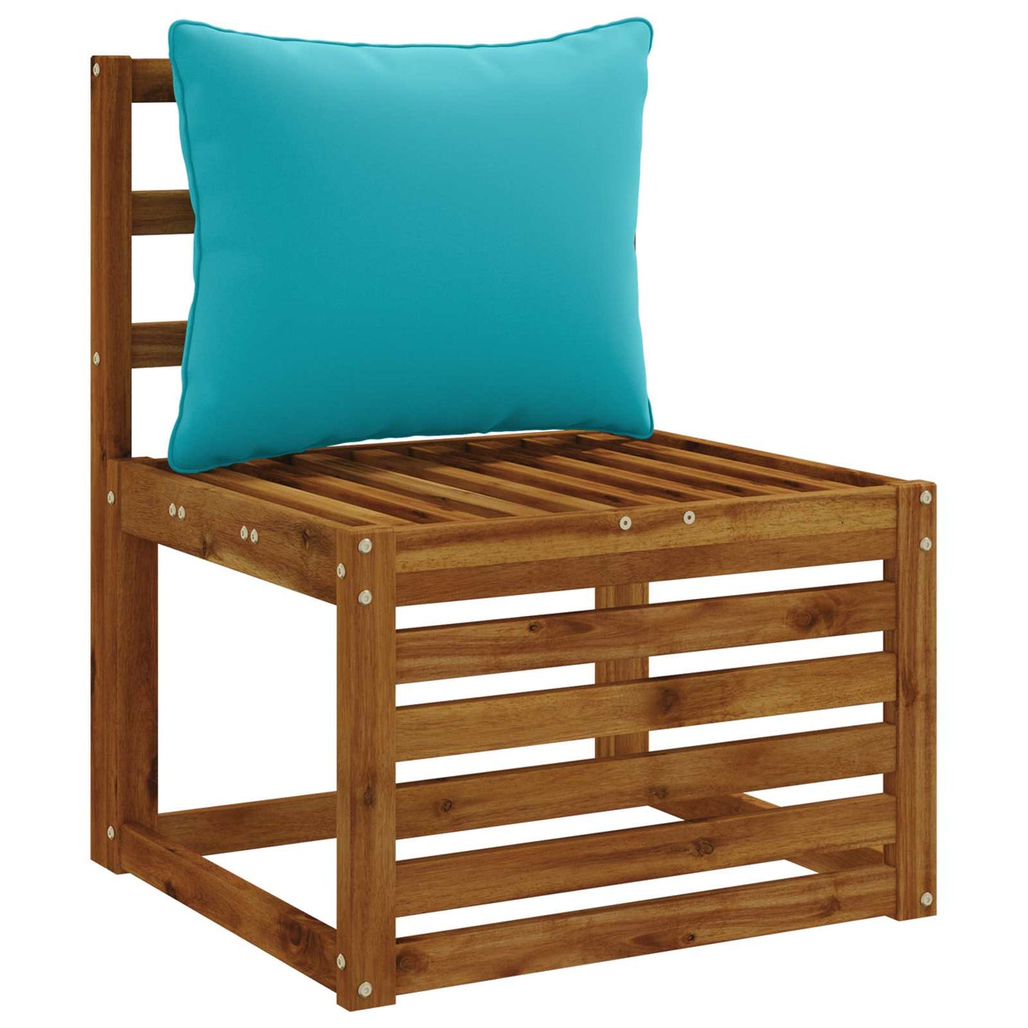 1-Piece Back Cushion PUTTEN 100% Polyester Turquoise