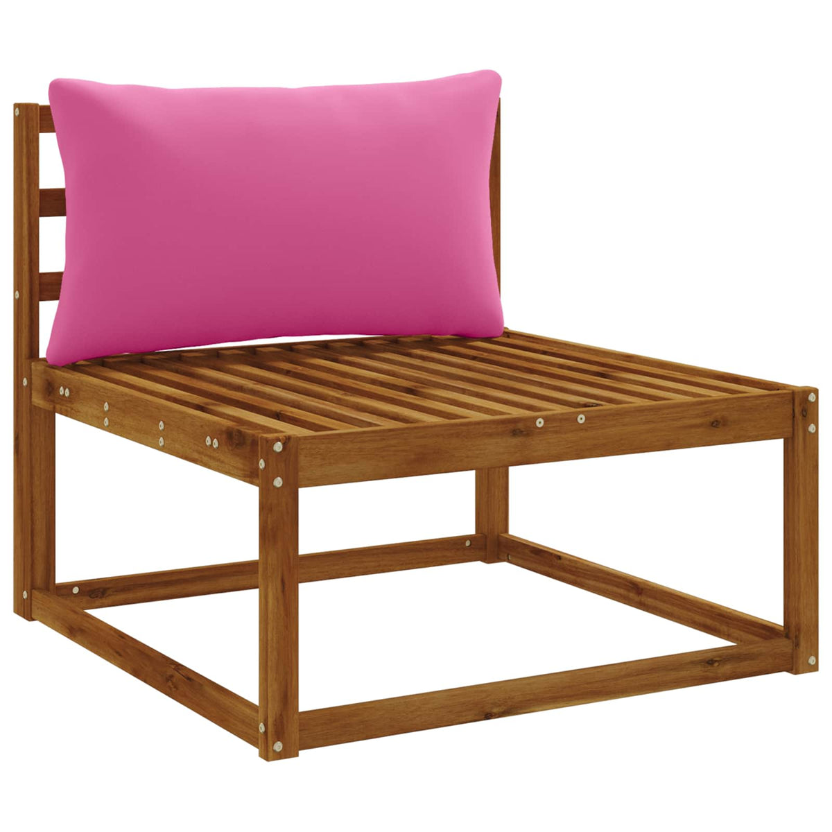 1-Piece Back Cushion PUTTEN 100% Polyester Pink 70 x 40 x 15 cm