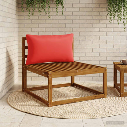 1-Piece Back Cushion PUTTEN 100% Polyester Red 80 x 40 x 15 cm