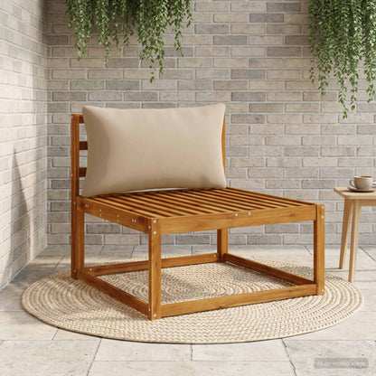1-Piece Back Cushion PUTTEN 100% Polyester Taupe