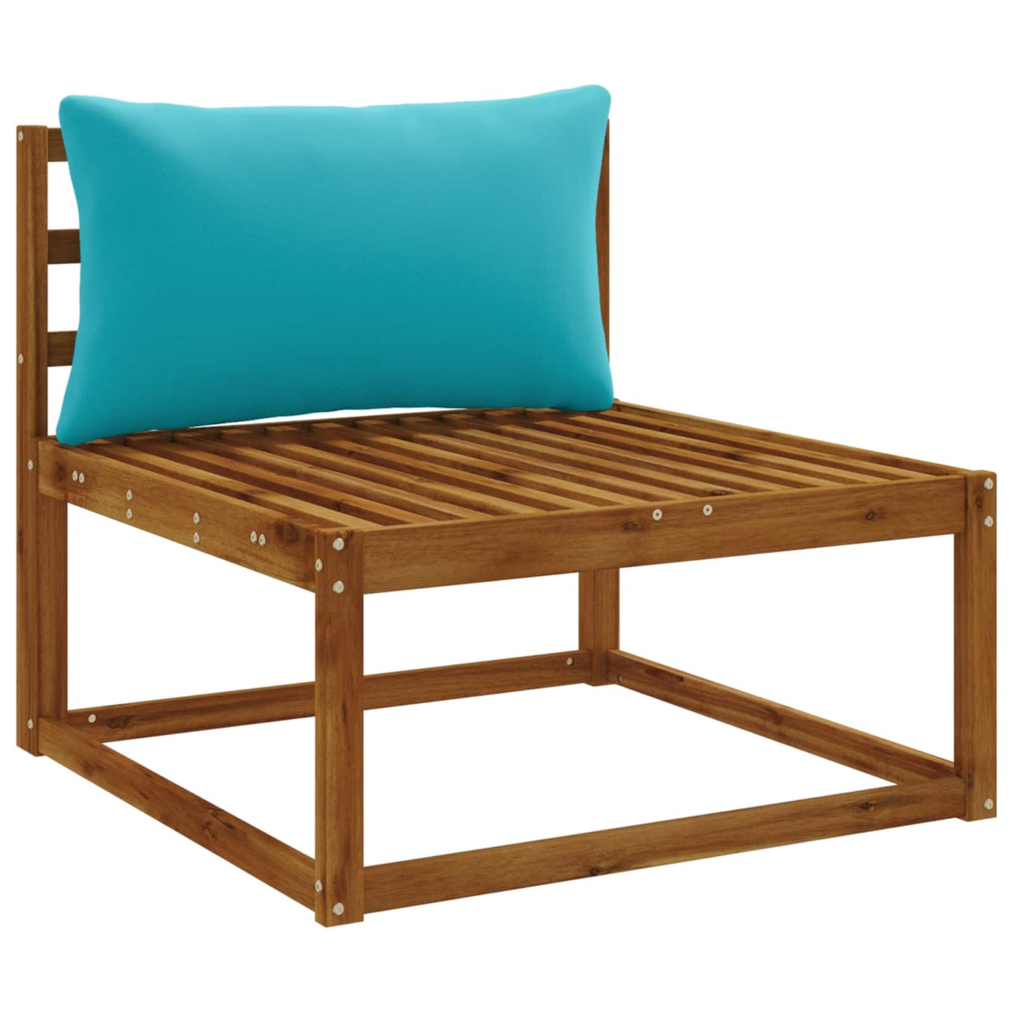 1-Piece Back Cushion PUTTEN 100% Polyester Turquoise