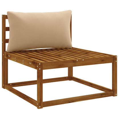 1-Piece Back Cushion PUTTEN 100% Polyester Sand 80 x 40 x 15 cm