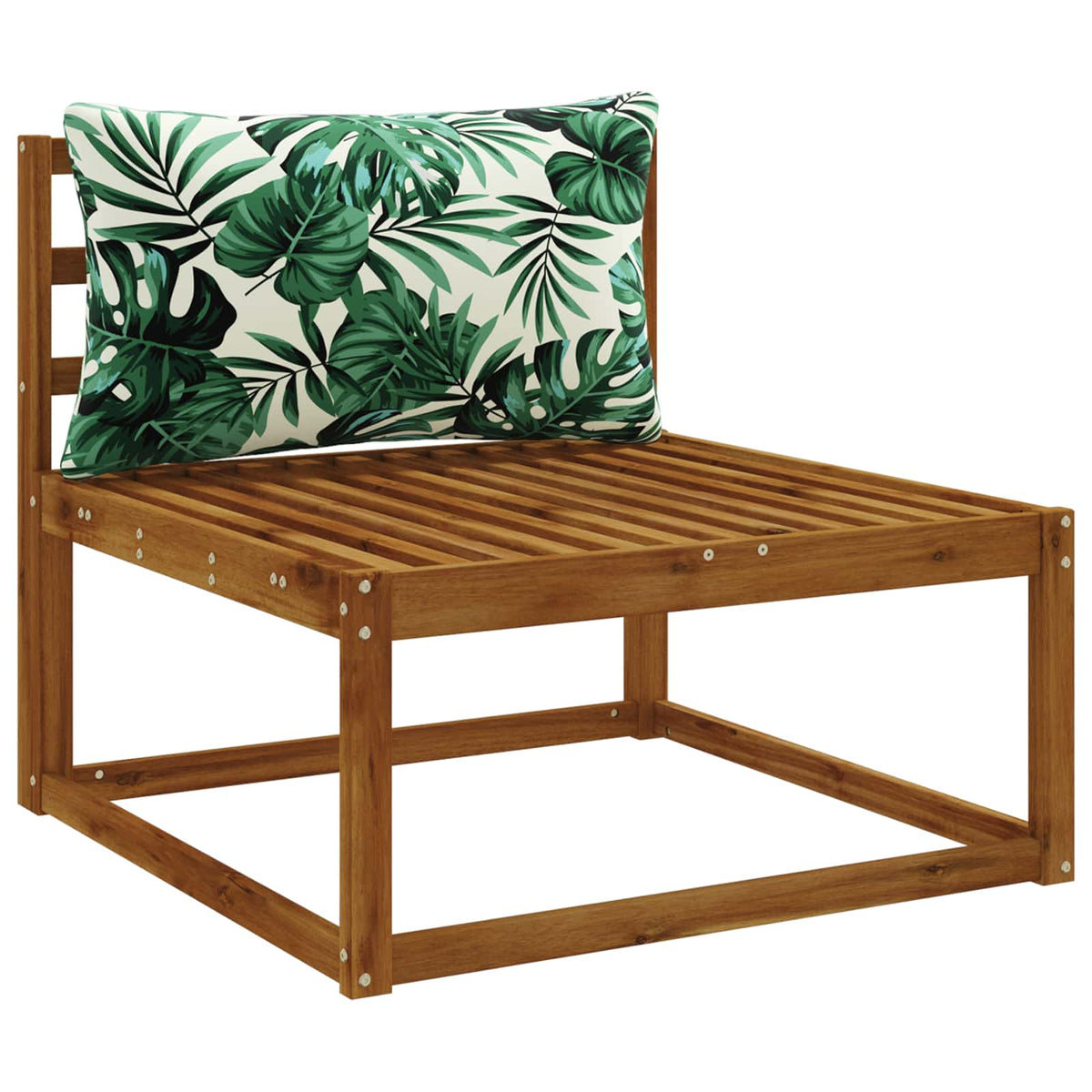 1-Piece Back Cushion PUTTEN 100% Polyester Leaf Pattern
