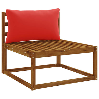 1-Piece Back Cushion PUTTEN 100% Polyester Red 80 x 40 x 15 cm
