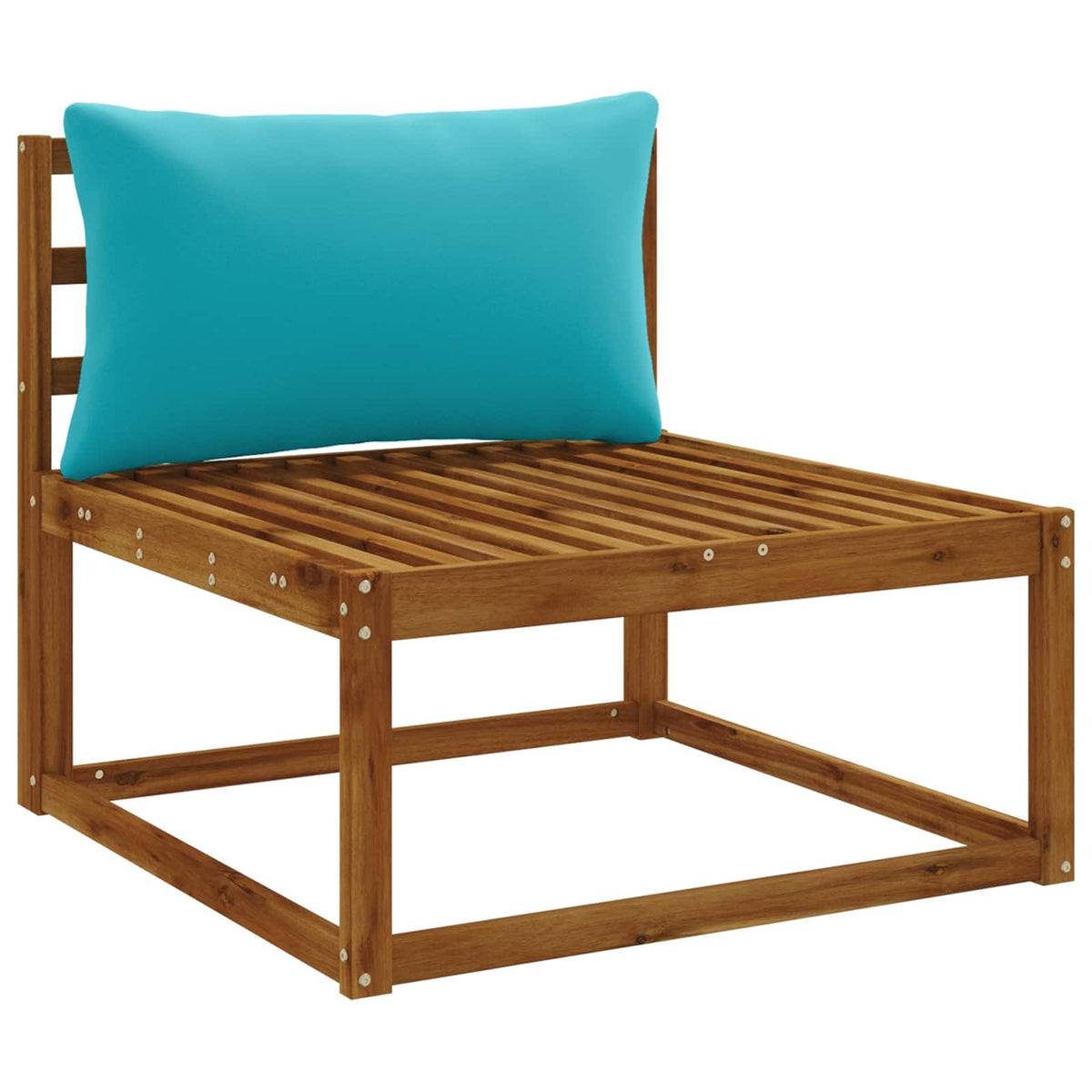 1-Piece Back Cushion PUTTEN 100% Polyester Turquoise