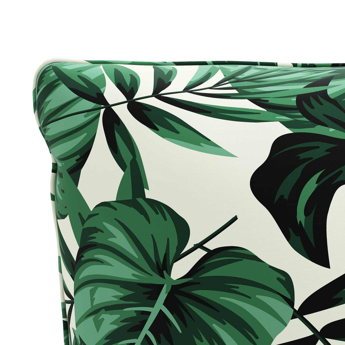 1-Piece Back Cushion PUTTEN 100% Polyester Leaf Pattern