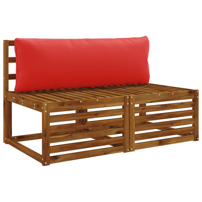 1-Piece Back Cushion PUTTEN 100% Polyester Red 120 x 40 x 15 cm