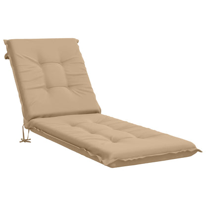 Sunlounger Cushion GEMERT 100% Polyester Sand 190 x 50 x 9 cm