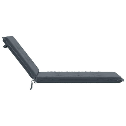 Sunlounger Cushion GEMERT 100% Polyester Blue 190 x 50 x 9 cm