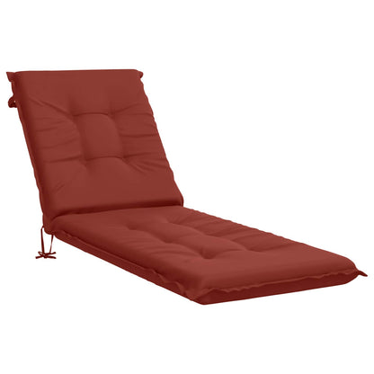 Sunlounger Cushion GEMERT 100% Polyester Red 190 x 50 x 9 cm