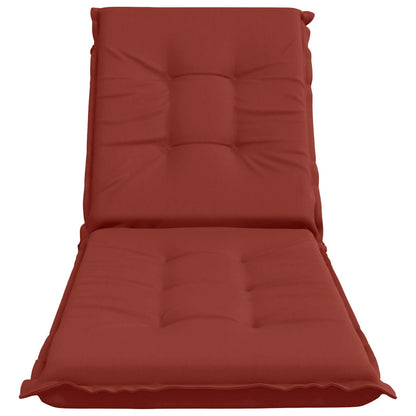 Sunlounger Cushion GEMERT 100% Polyester Red 190 x 50 x 9 cm
