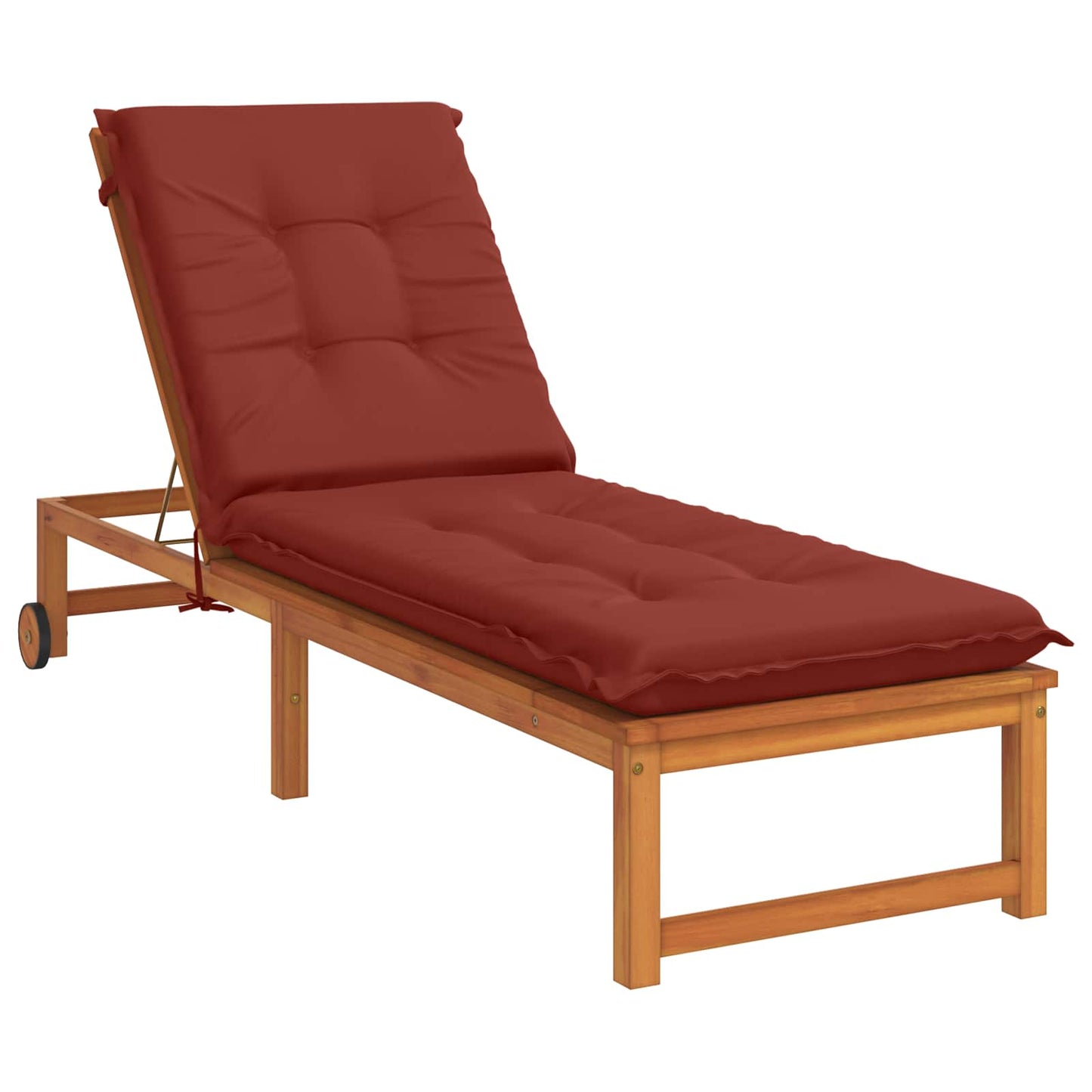 Sunlounger Cushion GEMERT 100% Polyester Red 190 x 50 x 9 cm