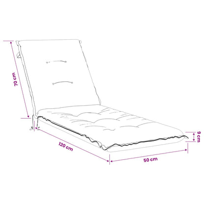 Sunlounger Cushion GEMERT 100% Polyester Anthracite